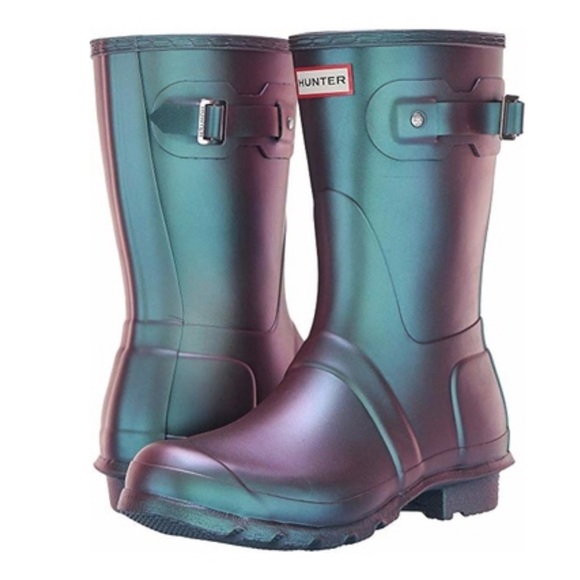 hunter boots wave blue